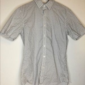 Mens Michael Kors Slim-fit Print Logo Shirt